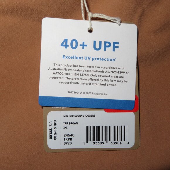 Men's Patagonia Terrebonne Joggers Trip Brown XXL NWT - Picture 3 of 6